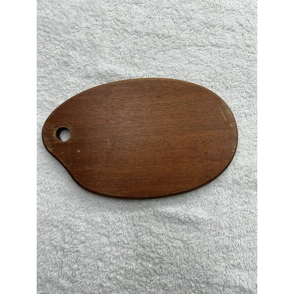 Delft Blue Windmill Cheese Board Charcuterie VTG Tile + Teak Wood Antique - Picture 6 of 16